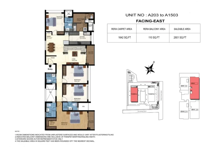 Luxor 4BHK East Facing