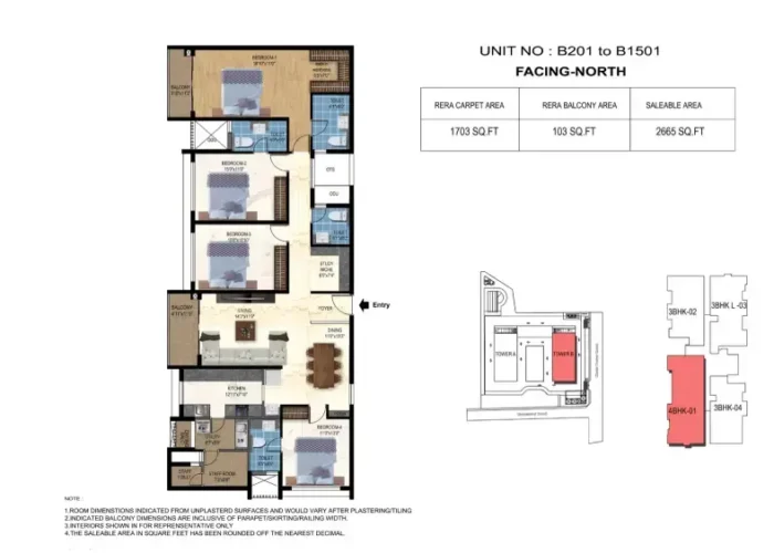 Luxor 4BHK North Facing